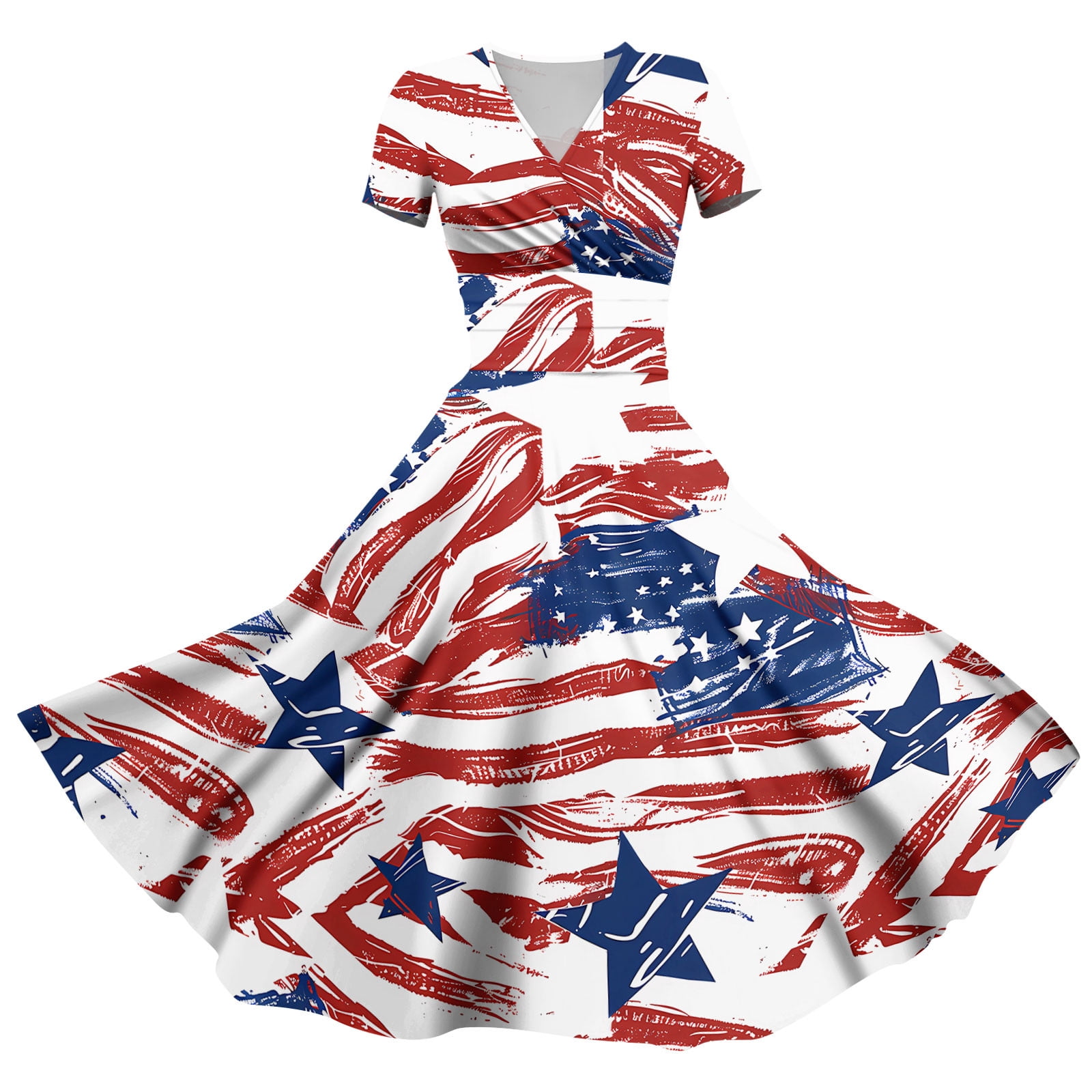 4th of July/Statue of Liberty/Independence Day/Drag Queen/patriotic/USA Maxi Spandex Handmade dress