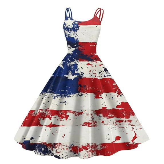 Women's 4th of July Patriotic Dress, Women Sexy Strapless Punk Dress, Independence Day American Flag Printed Vintage Design, Bodycon Mini Skirt for Night Out or Parties,Wine M