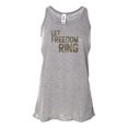 thumbnail image 1 of "Women's 4th Of July Racerback, Let Freedom Ring Camo, Soft Bella Canvas, 4th Of July Tank, Indedpendence Day, Camo Racerback, Labor Day Tank, Athletic Grey, MEDIUM", 1 of 1