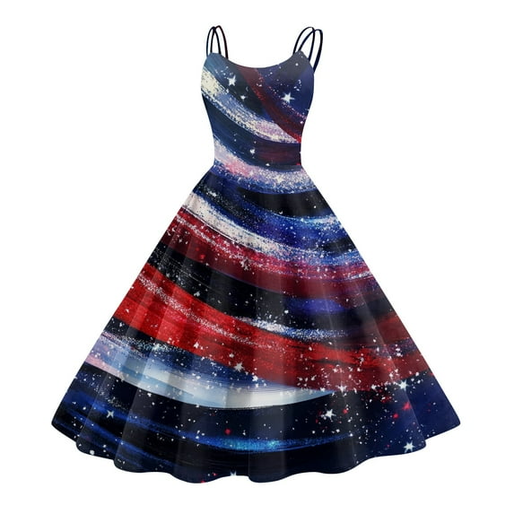 Women's 4th of July Patriotic Dress, Women Retro Punk Style Off-Shoulder Dress, Independence Day American Flag Printed Bodycon Mini Skirt,Wine S