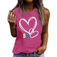 thumbnail image 1 of Women's 4th of July Patriotic Tank Top – USA Flag Star & Stripes Sleeveless Shirt, Funny Graphic Print Summer Tee for Gym & Casual 2025, 1 of 4