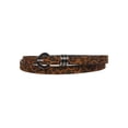 thumbnail image 1 of Women's 5/8" Faux Leopard Animal Fur Skinny Non Leather Belt, 1 of 1