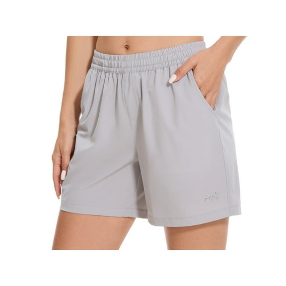 Women’s 5” Fishing Hiking Quick Dry Cargo Shorts with Zipper Pockets UPF 50  Water Resistant Summer Casual Shorts FP04W