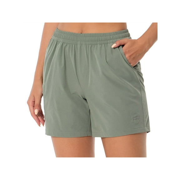 Women’s 5” Fishing Hiking Quick Dry Cargo Shorts with Zipper Pockets UPF 50 Water Resistant Summer Casual Shorts FP04W