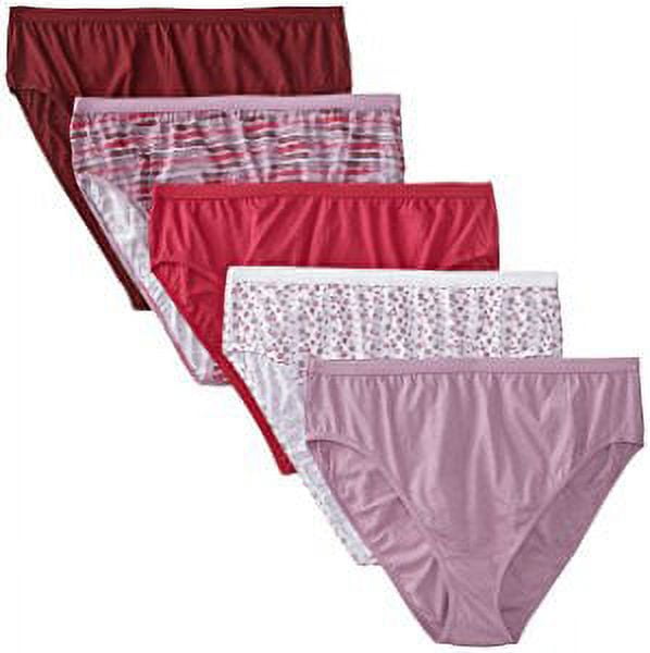 Women's 5 Pack Cotton Hi Cut Assorted Panty