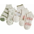 thumbnail image 1 of Women's 5 Pairs Bow Lace Ruffle Ankle Socks, 1 of 6