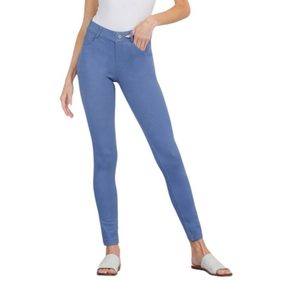 Women's 5 Pocket Soft Knit Skinny Jeggings, Light Denim, SM