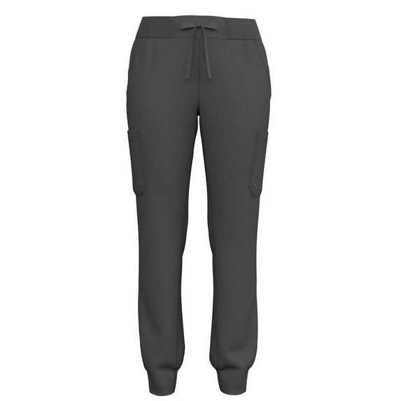 Women's 5-Pocket Stretch Yoga Jogger Scrub Pants with Rib Waist - Comfortable Fit, Stylish, 13 Colors, Sizes XS to 2XL