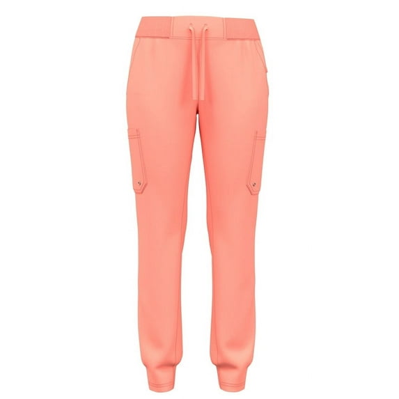 Women's 5-Pocket Stretch Yoga Jogger Scrub Pants with Rib Waist - Comfortable Fit, Stylish, 13 Colors, Sizes XS to 2XL