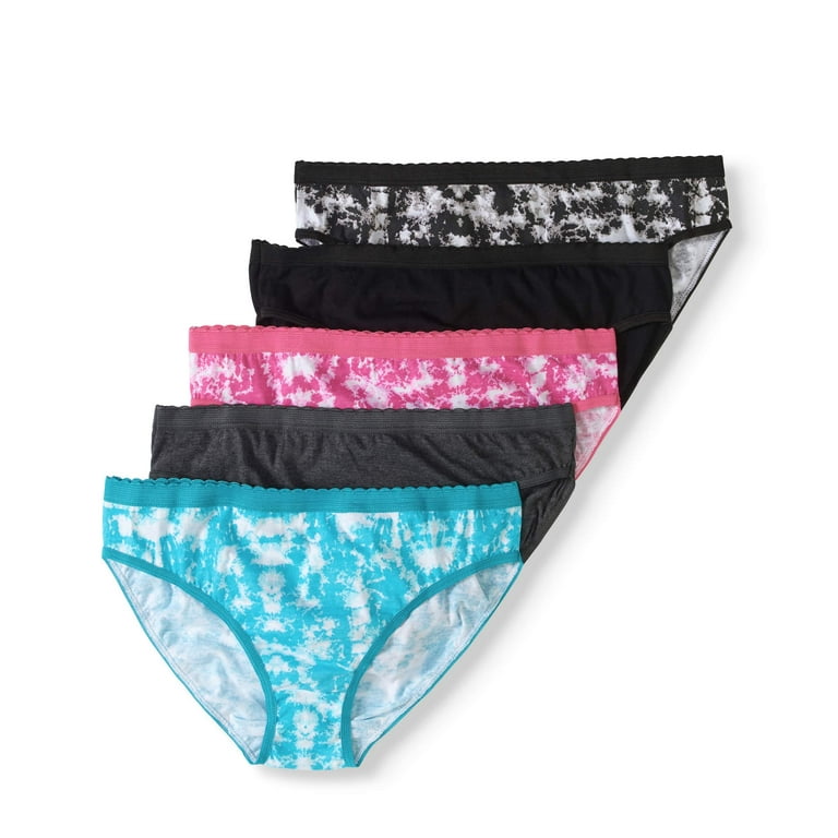 5 Pack Hi-Cut Plain Panties