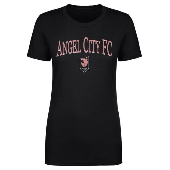 Women's 500 Level Black Angel City FC Team Arch Name Graphic T-Shirt