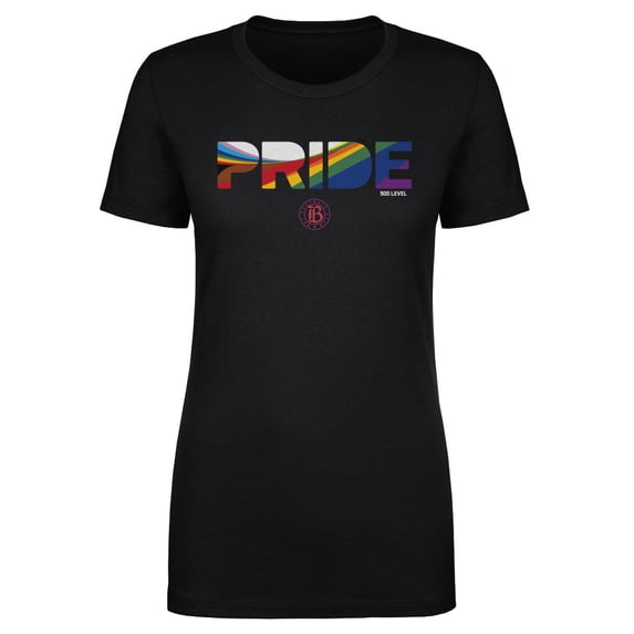 Women's 500 Level Black Bay FC Pride Stripes Graphic T-Shirt