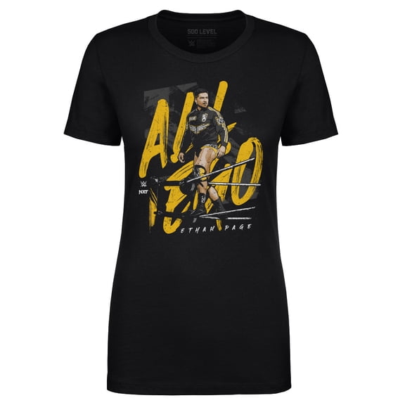 Women's-500 Level  Black Ethan Page All Ego T-Shirt