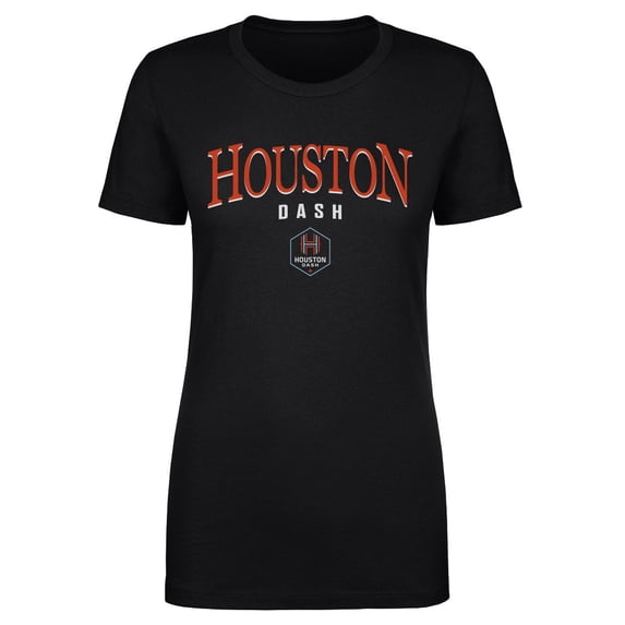 Women's 500 Level Black Houston Dash Team Arch Name Graphic T-Shirt