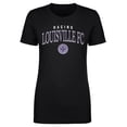 thumbnail image 1 of Women's 500 Level Black Racing Louisville FC Team Arch Name Graphic T-Shirt, 1 of 1