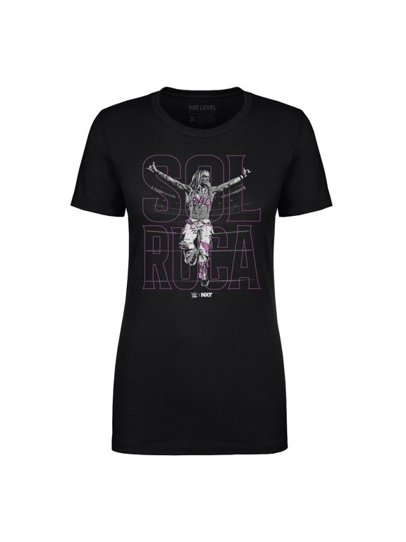 Women's 500 Level Black Sol Ruca Name Outline T-Shirt