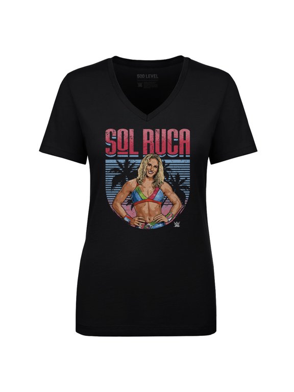 Women's 500 Level Black Sol Ruca Pose V-Neck T-Shirt