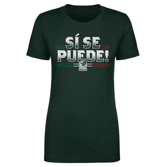Women's 500 Level Forest Green Mexico National Team Si Se Puede T-Shirt