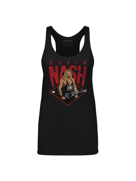 Women's 500 Level Heather Black Kevin Nash Pose Tri-Blend Tank Top