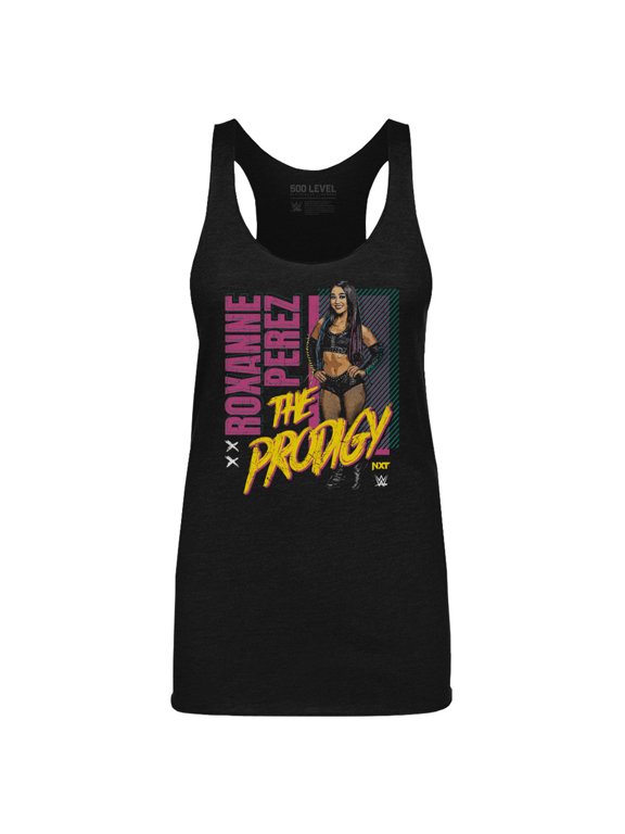 Women's 500 Level Heather Black Roxanne Perez Grunge Tri-Blend Tank Top