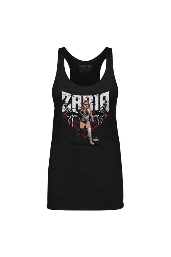 Women's 500 Level Heather Black Zaria Eyes Tri-Blend Tank Top