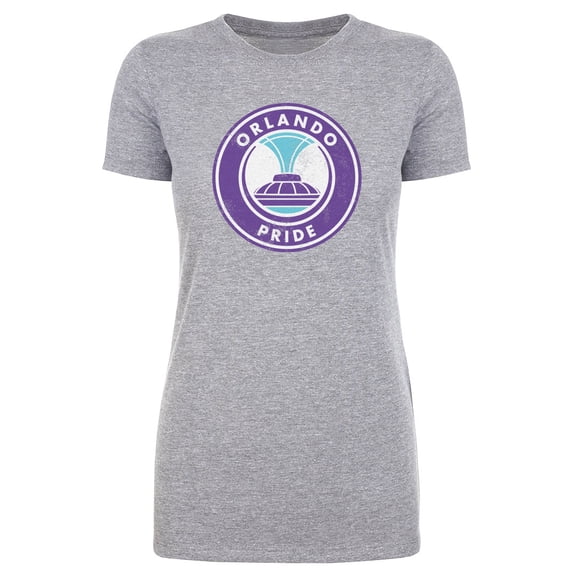 Women's 500 Level Heather Gray Orlando Pride Vintage Primary Logo Graphic T-Shirt
