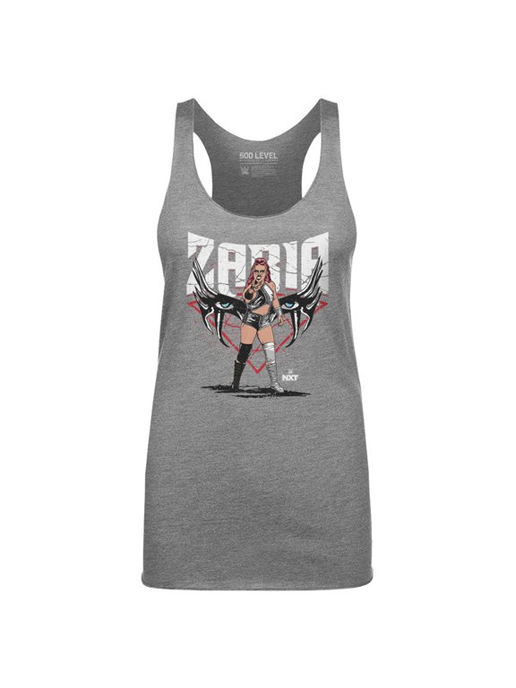 Women's 500 Level Heather Gray Zaria Eyes Tri-Blend Tank Top