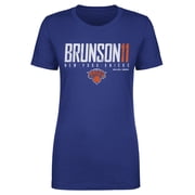 Womens 500 Level Jalen Brunson Blue New York Knicks Elite T-Shirt