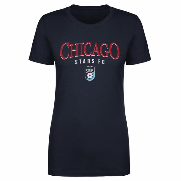 Women's 500 Level Navy Chicago Stars FC Team Arch Name Graphic T-Shirt