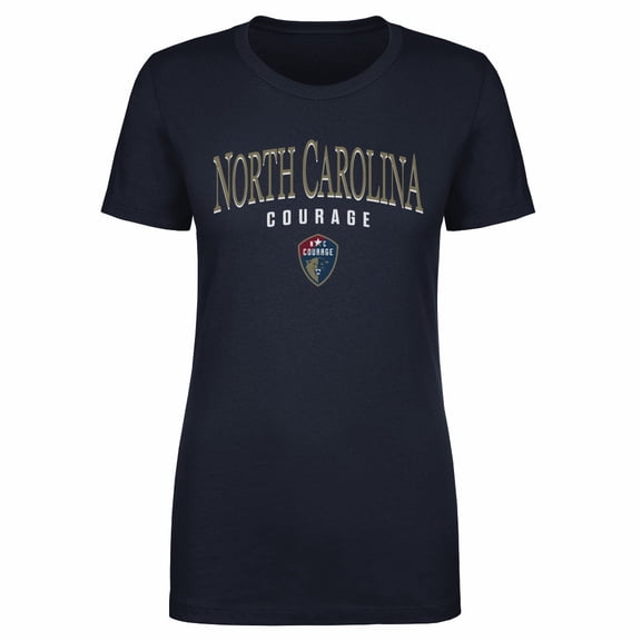 Women's 500 Level Navy North Carolina Courage Team Arch Name Graphic T-Shirt