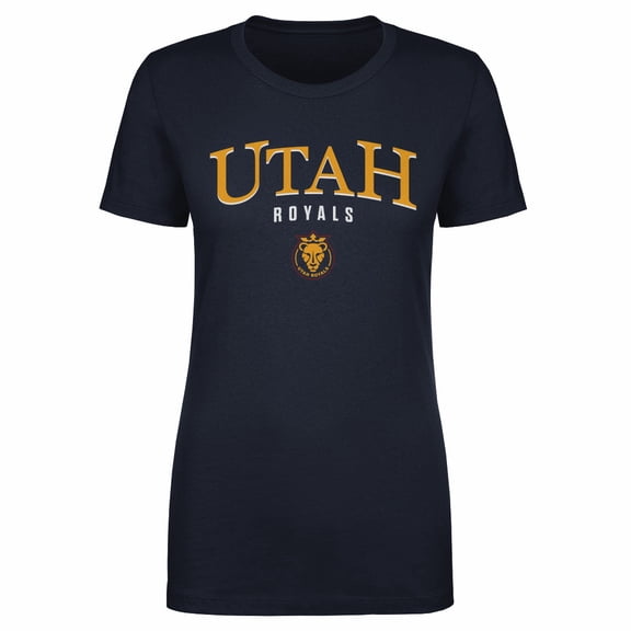 Women's 500 Level Navy Utah Royals Team Arch Name Graphic T-Shirt