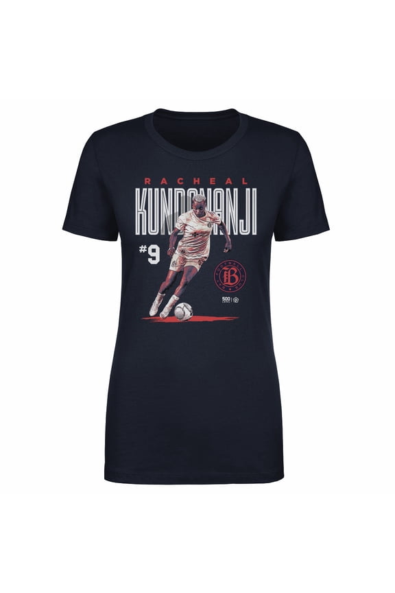 Women's 500 Level Racheal Kundananji Navy Bay FC Player Bitmap Graphic T-Shirt