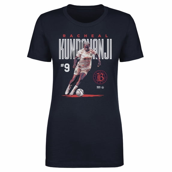Women's 500 Level Racheal Kundananji Navy Bay FC Player Bitmap Graphic T-Shirt