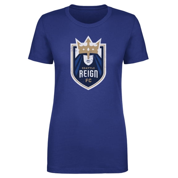 Women's 500 Level Royal Seattle Reign FC Vintage Primary Logo Graphic T-Shirt