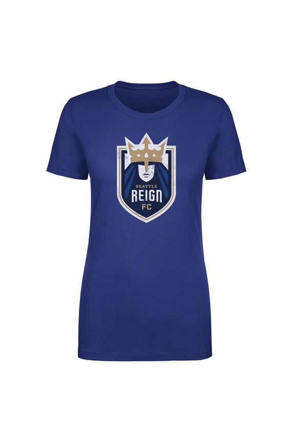 Women's 500 Level Royal Seattle Reign FC Vintage Primary Logo Graphic T-Shirt