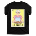 thumbnail image 1 of Women's "57 La Abuela" Cookie Grandma Graphic Comfortable T-Shirt Casual Cotton Short Sleeve Round Neck Top Black S-5XL, 1 of 5