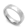 thumbnail image 1 of Women's 5MM Comfort Fit Tungsten Carbide Wedding Band Faceted Domed Ring (7 to 14), 1 of 3