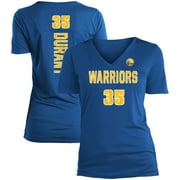 Women's 5th & Ocean by New Era Kevin Durant Royal Golden State Warriors Name & Number V-Neck T-Shirt