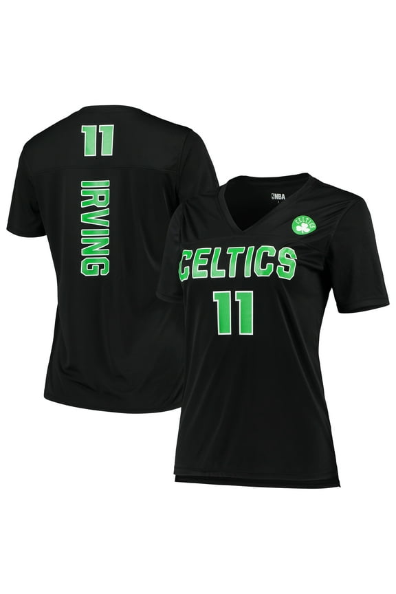 Women's 5th & Ocean by New Era Kyrie Irving BlackBoston Celtics Name and Number T-Shirt