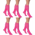thumbnail image 1 of Women's 6-Pack Knee High Socks - Combed Cotton Blend, Over The Calf (20"), Fits US 9-11, 1 of 6