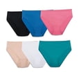 thumbnail image 1 of Women`s 6-Pack Microfiber Hi-Cut Panties, 7, Assorted, 1 of 7