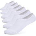 thumbnail image 1 of Women’s 6 Pairs Bamboo Mesh Design Low Cut Non Slip No Show Socks, 1 of 1