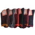 thumbnail image 1 of Women's 6 Pairs Pack Fashion Wool Crew Socks Color Dots Casual Size 7-9(6 Color), 1 of 4