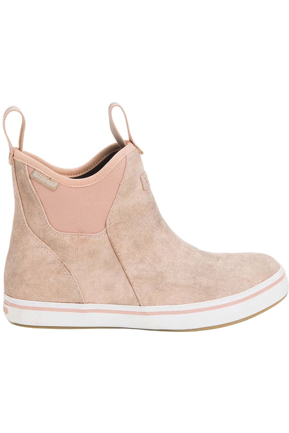 Leather 6 in Ankle Deck Boot - Women's, Pink/Late Add/Wave Wash/Caf Crea