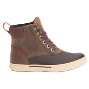 Womens Leather Lace Ankle Deck Boot
