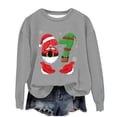 thumbnail image 1 of Women's 67 Graphic Crewneck Sweatshirts Casual Loose Long Sleeve Pullover Tops, 1 of 4