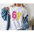 thumbnail image 1 of Women’s 67 Series Cute Style T-Shirt – Everyday Casual Graphic Tee, 1 of 8