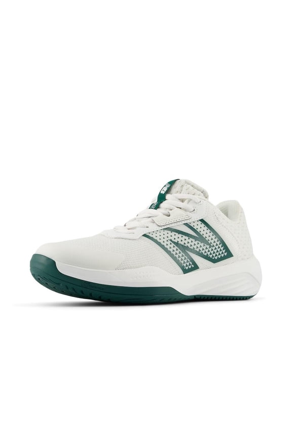Women's 696 V6 Tennis Shoe, White/Marsh Green, 6 W