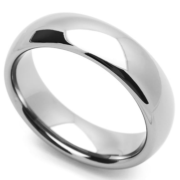 Women's 6MM Comfort Fit Stainless Steel Wedding Band Classic Domed Ring (Size 5 to 12) Size 9.5