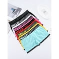 thumbnail image 1 of Women's 6pcs High Elasticity Boxer Briefs With Letter Printed Design, 1 of 5